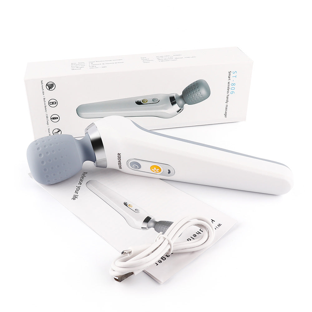Premium USB Handheld Electric Wand Massager - High Frequency Vibration Deep Tissue Massage Machine for Body, Neck, and Back Pain Relief - StrengthXPhysiotherapy