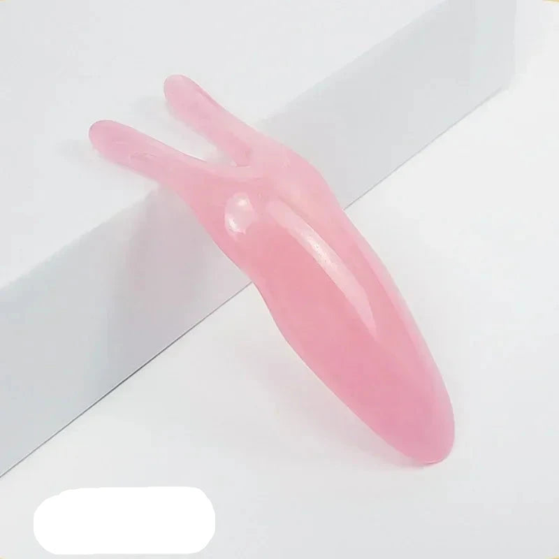 Premium Resin Face Lifting Gua Sha Tool - Y-shaped Fork Massage Plate for Facial Sculpting, Nose Massage, and Trigger Point