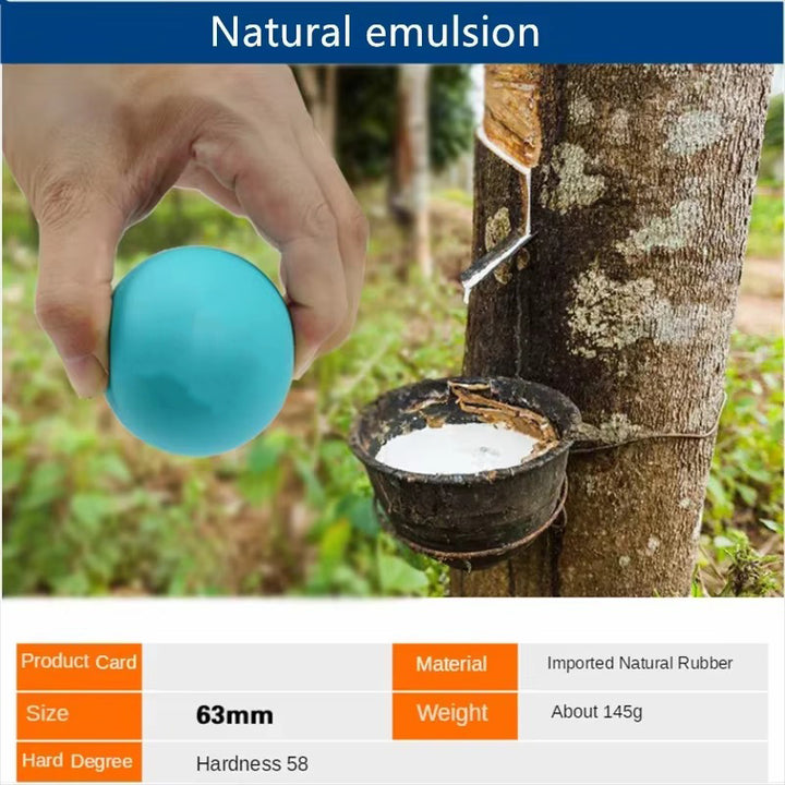 Premium Rubber Massage Ball for Muscle Relaxation, Pain Relief, and Trigger Point Therapy – Lacrosse Fascia Ball for Yoga, Fitness, Physiotherapy & Stress Relief - StrengthXPhysiotherapy