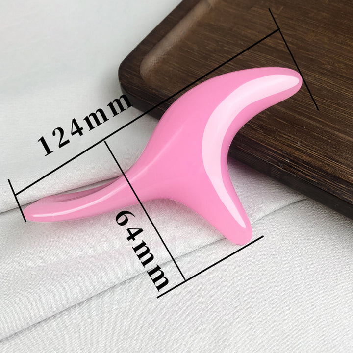 Premium Amber Resin Gua Sha Scraping Tool for Foot Massage and Relaxation, Antibacterial Beeswax Material, Ergonomic Handle,