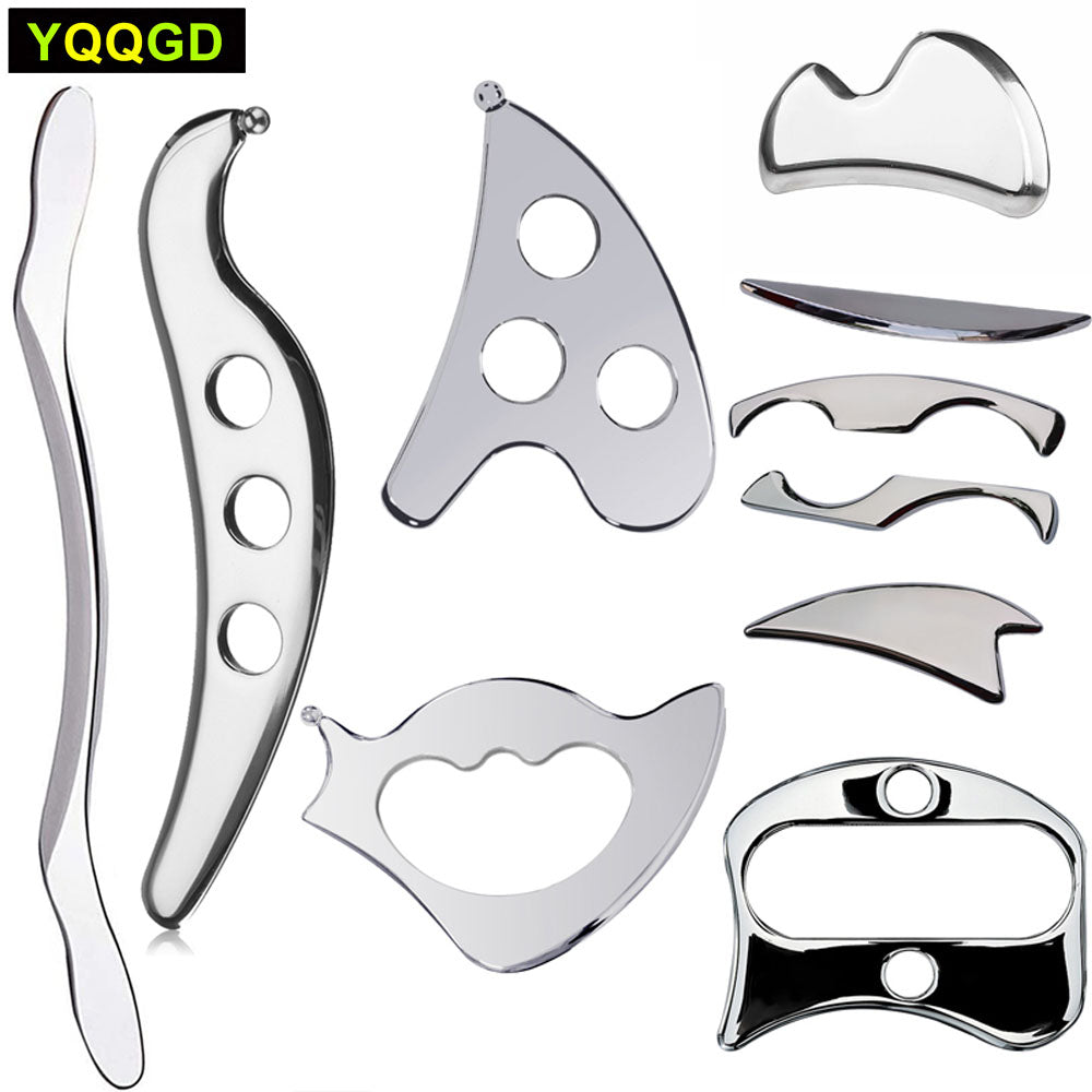 Premium Stainless Steel Gua Sha Scraping Board for IASTM Therapy - Deep Tissue Massager for Muscle Recovery, Fascia Release, and Soreness Relief