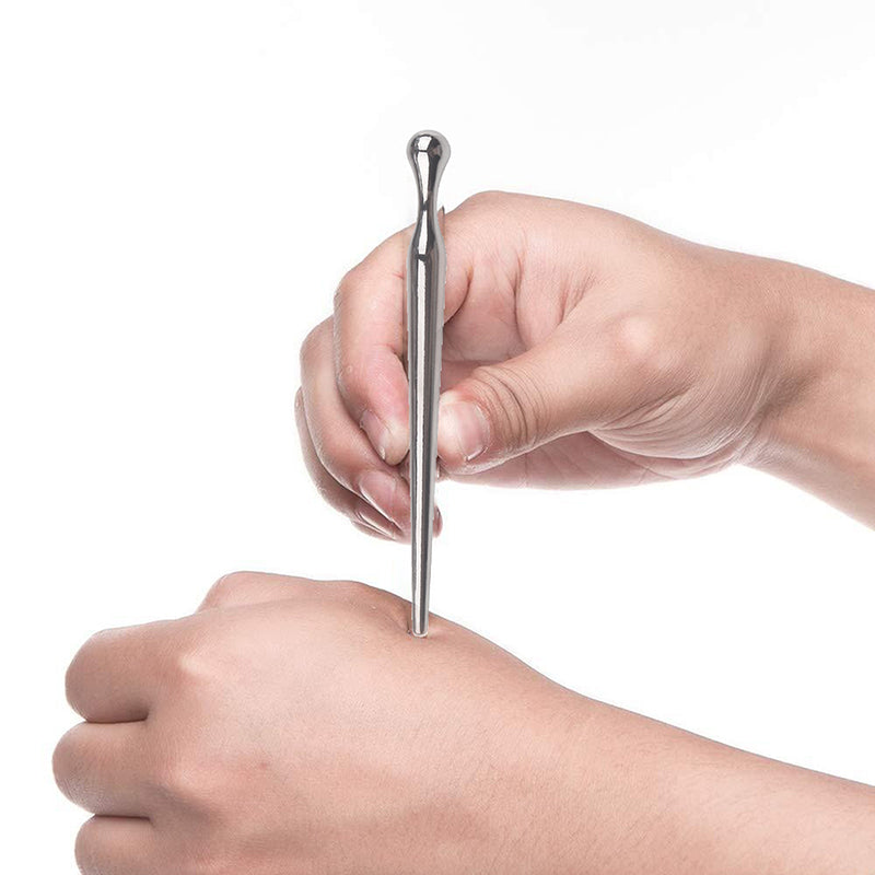 Premium Stainless Steel Acupuncture Pen - Trigger Point Massager for Deep Tissue Relief, Meridian Therapy Tool for Muscle