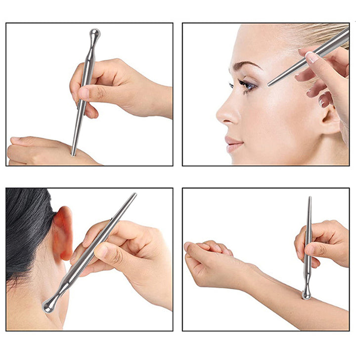 Premium Stainless Steel Acupuncture Pen - Trigger Point Massager for Deep Tissue Relief, Meridian Therapy Tool for Muscle