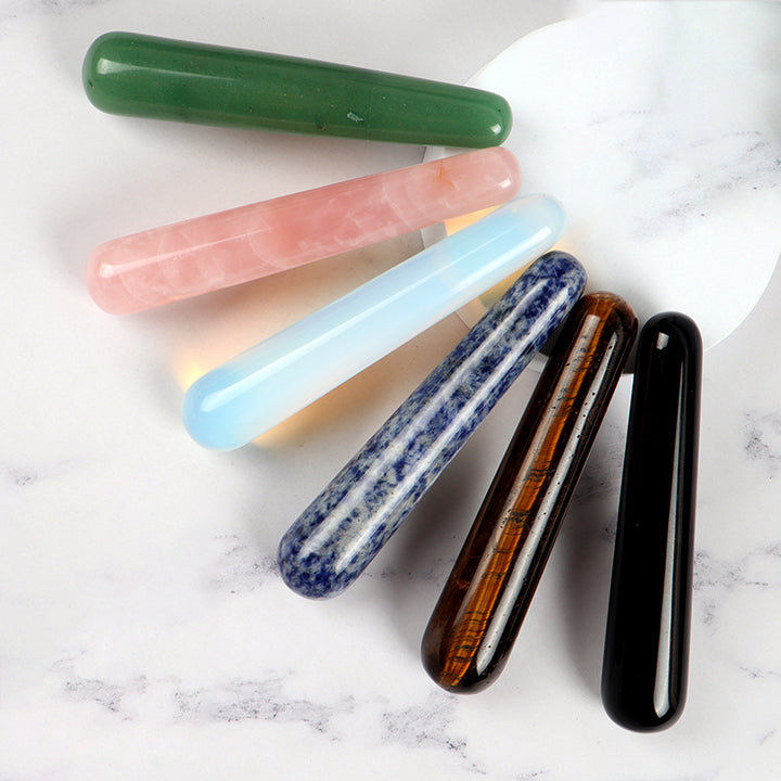 Premium Natural Quartz Yoni Wand Crystal Massage Stick for Acupuncture, Face Scraping, and Beauty Care – Made from Rose Quartz
