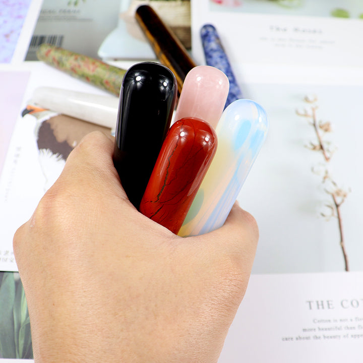 Premium Natural Quartz Yoni Wand Crystal Massage Stick for Acupuncture, Face Scraping, and Beauty Care – Made from Rose Quartz