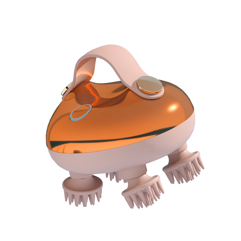 Premium Rechargeable Electric Scalp Massager for Hair Growth, Stress Relief & Headache Relief – Waterproof Handheld Massager