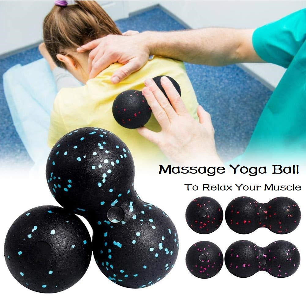Premium EPP Lacrosse Myofascia Peanut Massage Ball for Pain Relief, High-Density Yoga Ball for Fitness, Body Fascia Exercise