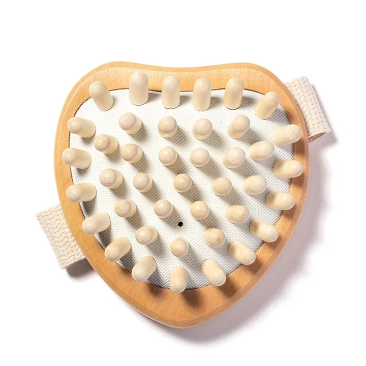 Premium Anti-Cellulite Wooden Massage Brush for Body and Scalp – Soothing Air Cushion Design, Essential Oil Spa Treatment, 