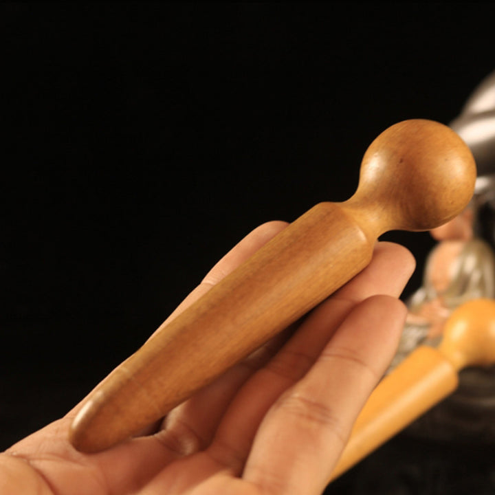 Premium Wooden Spa Massage Tool - Muscle Roller Stick for Cellulite Blasting, Deep Tissue Release, Foot and Body Self-Massage