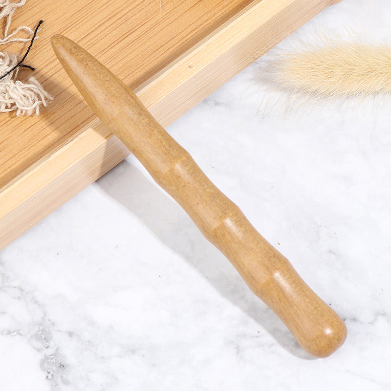 Premium Wood Nose Massager for Blood Circulation, Gua Sha Tool, Trigger Point Therapy, Pedicure Massage Comb with Acupoint