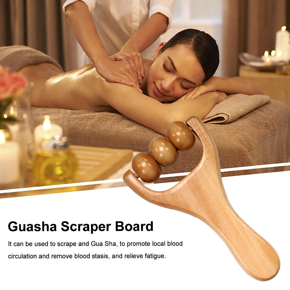 Premium Wooden Massage Roller Tool for Full Body Relief - Lightweight Maderotherapy for Waist, Thighs, Legs, Arms, Neck