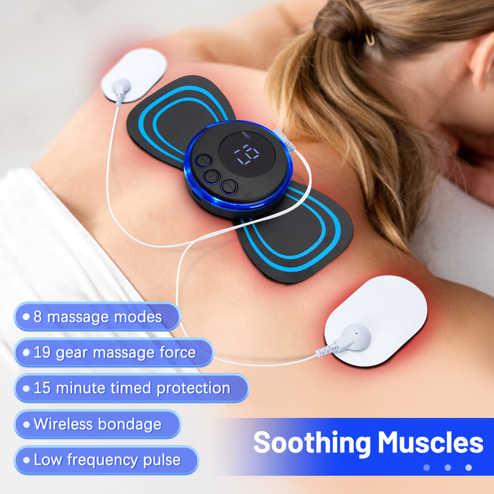 Premium Electric Microfluidic Massager for Full Body - 8 Modes & 19 Strength Levels, Deep Tissue Massage for Neck, Shoulder 