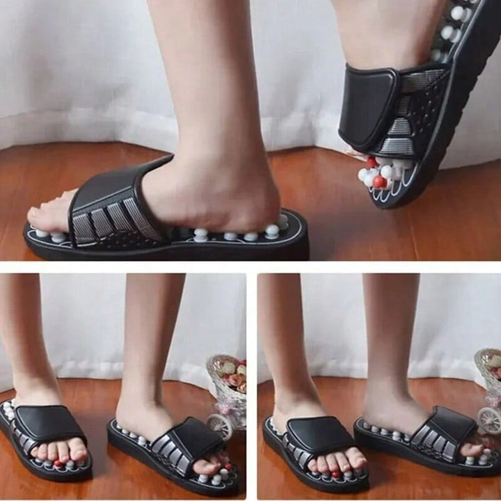 Premium Foot Massage Slippers for Reflexology and Moxibustion – Comfortable Walking Shoes for Pain Relief and Relaxation, 