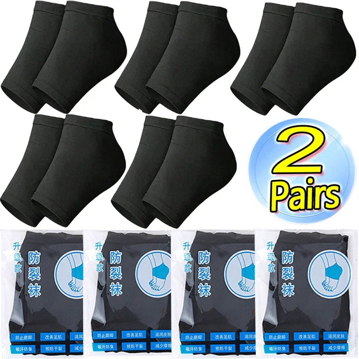 High-Quality Silicone Anti-Cracking Moisturizing Heel Socks - Relieve Heel Pain, Prevent Dry Skin Cracking, & Hydrating Spa 