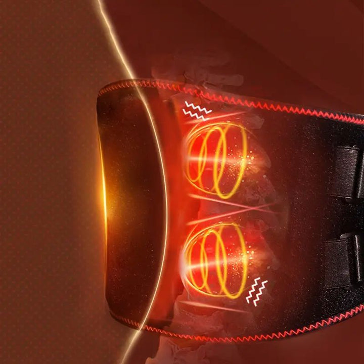 Premium Electric Waist Massager – Portable Lumbar Heating Belt with 3 Vibration Levels & Temperature Control – Adjustable Waist Support Brace for Pain Relief & Comfort - StrengthXPhysiotherapy