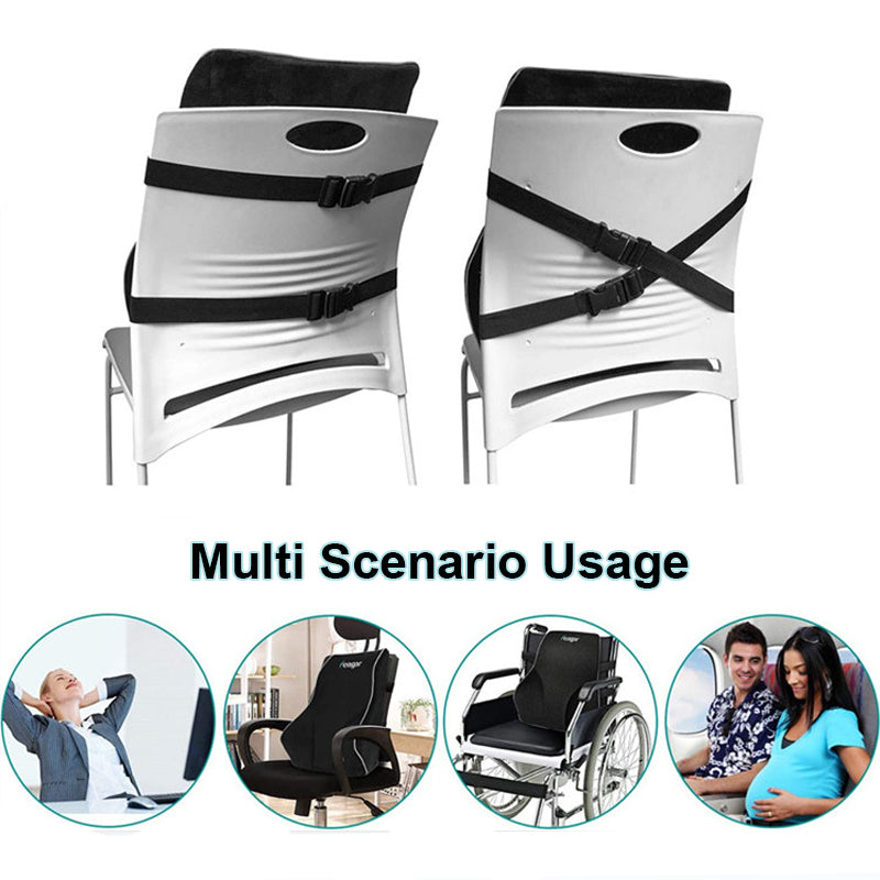 Premium Memory Foam Car Seat Cushion – Non-Slip Support for Office & Gaming Chairs, Soft Lumbar & Waist Comfort