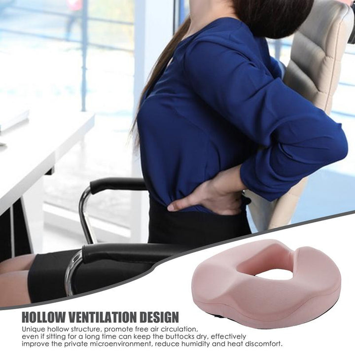 Premium Memory Foam Donut Seat Cushion – Tailbone, Hemorrhoid, Sciatica, and Bed Sore Relief for Office, Travel, or Home Use 