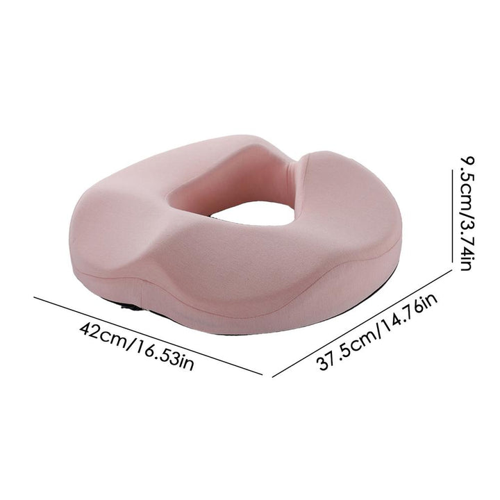 Premium Memory Foam Donut Seat Cushion – Tailbone, Hemorrhoid, Sciatica, and Bed Sore Relief for Office, Travel, or Home Use 