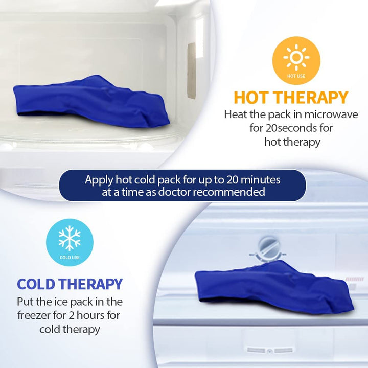 Premium Migraine Ice Head Wrap for Headache and Tension Relief – Gel Ice Pack Headband with Hot and Cold Therapy, Adjustable 