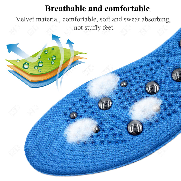 Premium Magnetic Therapy Massage Insoles for Weight Loss - Unisex Foot Acupressure Shoe Pads for Slimming, Comfortable 