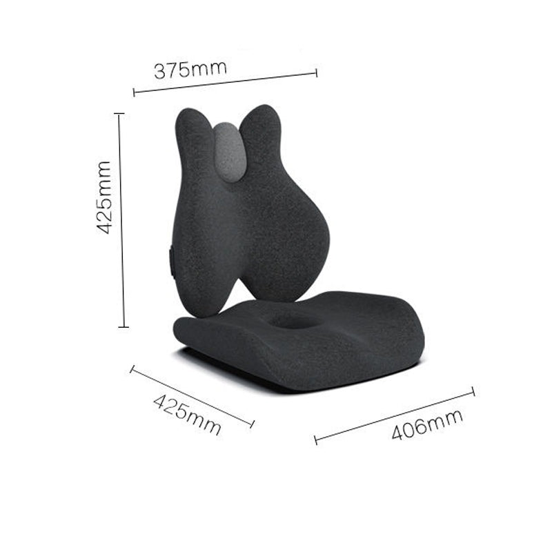 Premium Memory Foam Seat Cushion – Orthopedic Back & Waist Support for Office, Car, & Home – Coccyx Relief, Hip Massage Pad,