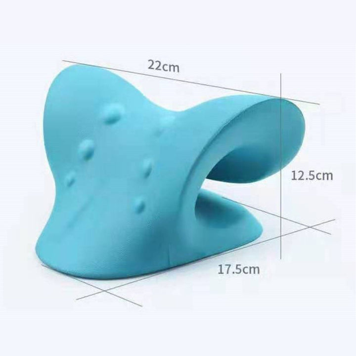 Premium Neck and Shoulder Stretcher Relaxer - Cervical Chiropractic Traction Device, Ergonomic Massage Pillow for Pain 