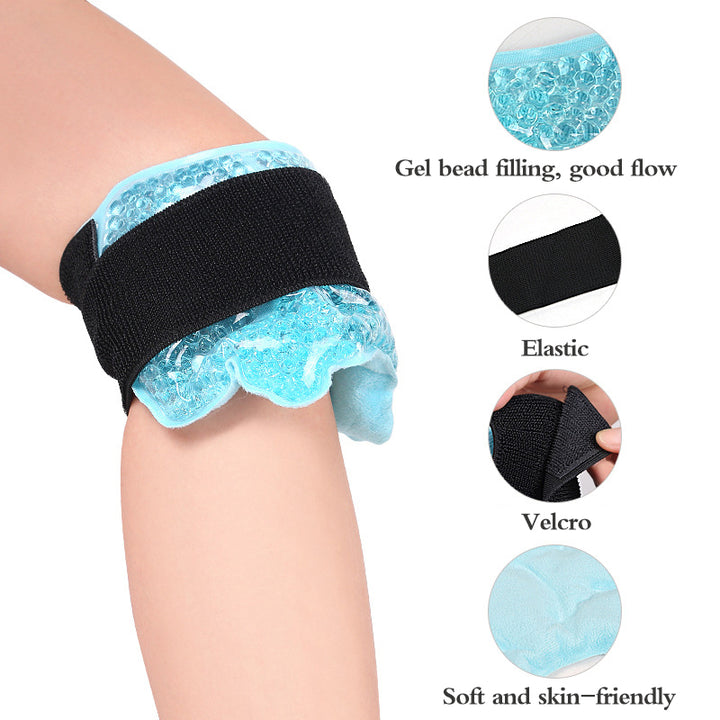 Premium Reusable Ankle Ice Heat Pack for Pain Relief, Hot Cold Compress Gel Wrap for Foot, Knee, Elbow, and Wrist Therapy, 