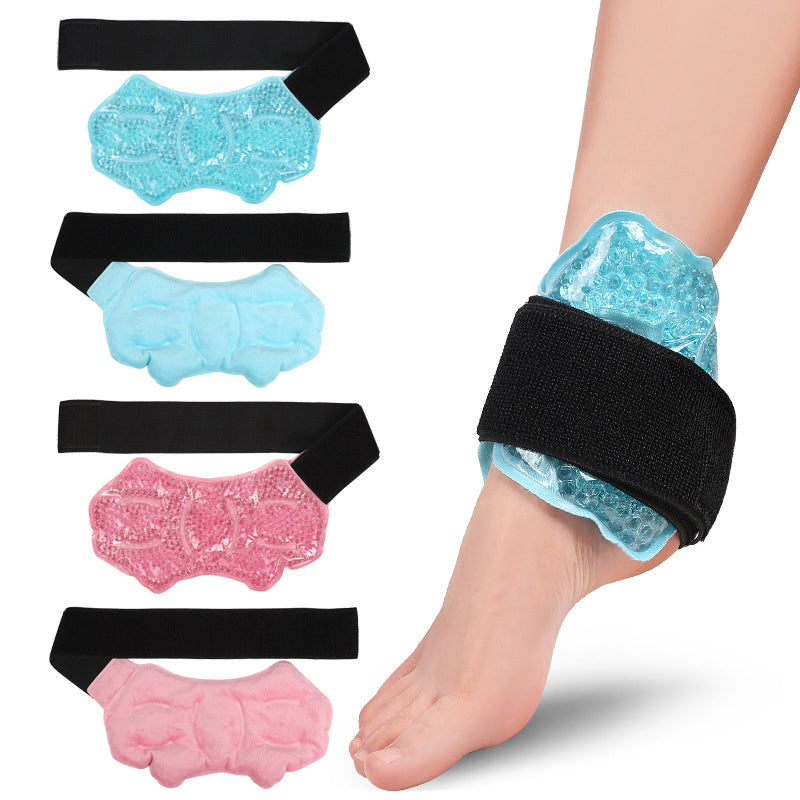 Premium Reusable Ankle Ice Heat Pack for Pain Relief, Hot Cold Compress Gel Wrap for Foot, Knee, Elbow, and Wrist Therapy, 