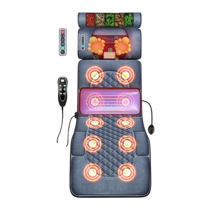 Premium Full Body Electric Massage Mattress with Heating & Vibration – Pain & Stress Relief for Neck, Back, Foot, and Bod