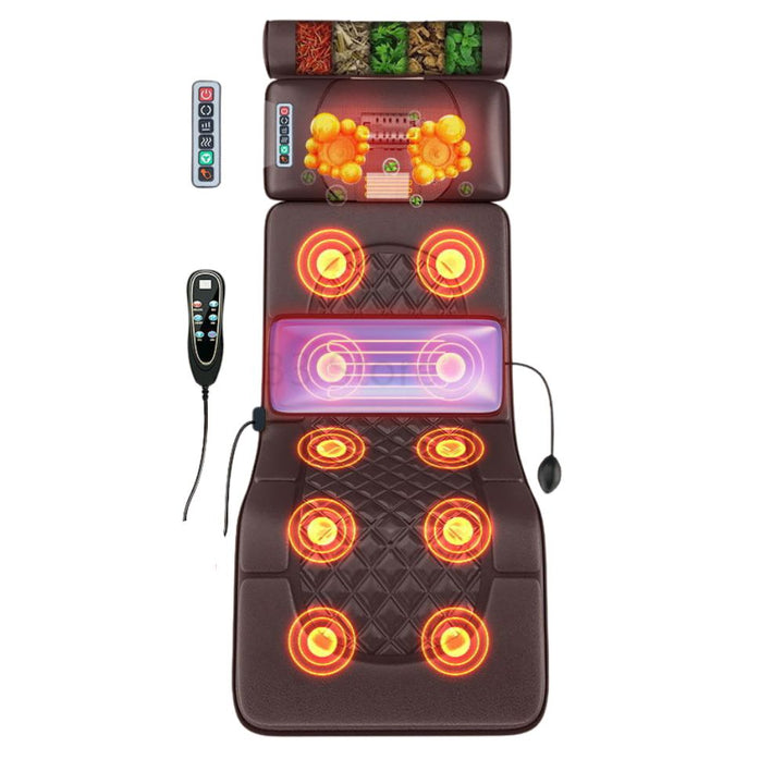 Premium Full Body Electric Massage Mattress with Heating & Vibration – Pain & Stress Relief for Neck, Back, Foot, and Bod