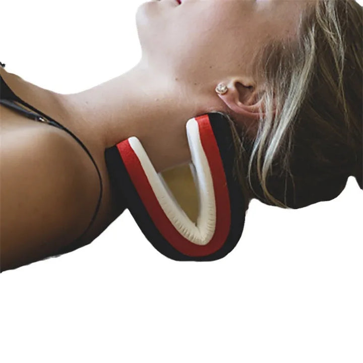 Premium Cervical Neck Traction Pillow for Neck and Shoulder Relief, Portable Spine Stretching Neck Orthoses for Cervical
