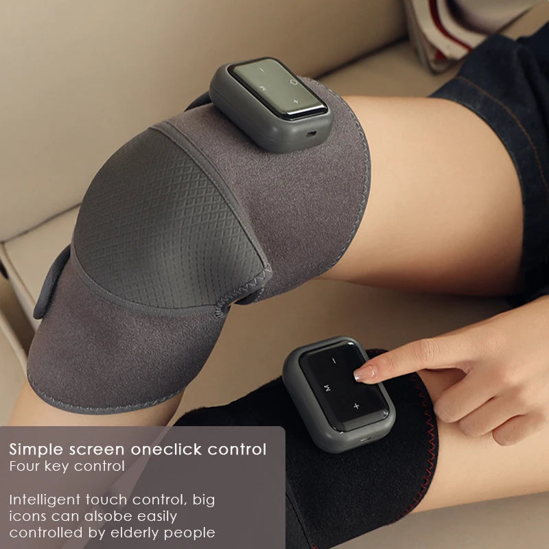 Premium Electric Heating Knee Massager | Intelligent Warm Compress for Joint Protection | Adjustable 45°C-65°C | 3-Second 