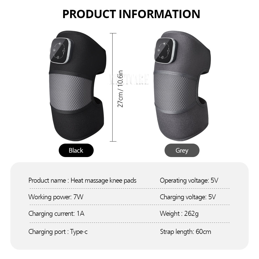 Premium Electric Heating Knee Massager | Intelligent Warm Compress for Joint Protection | Adjustable 45°C-65°C | 3-Second 