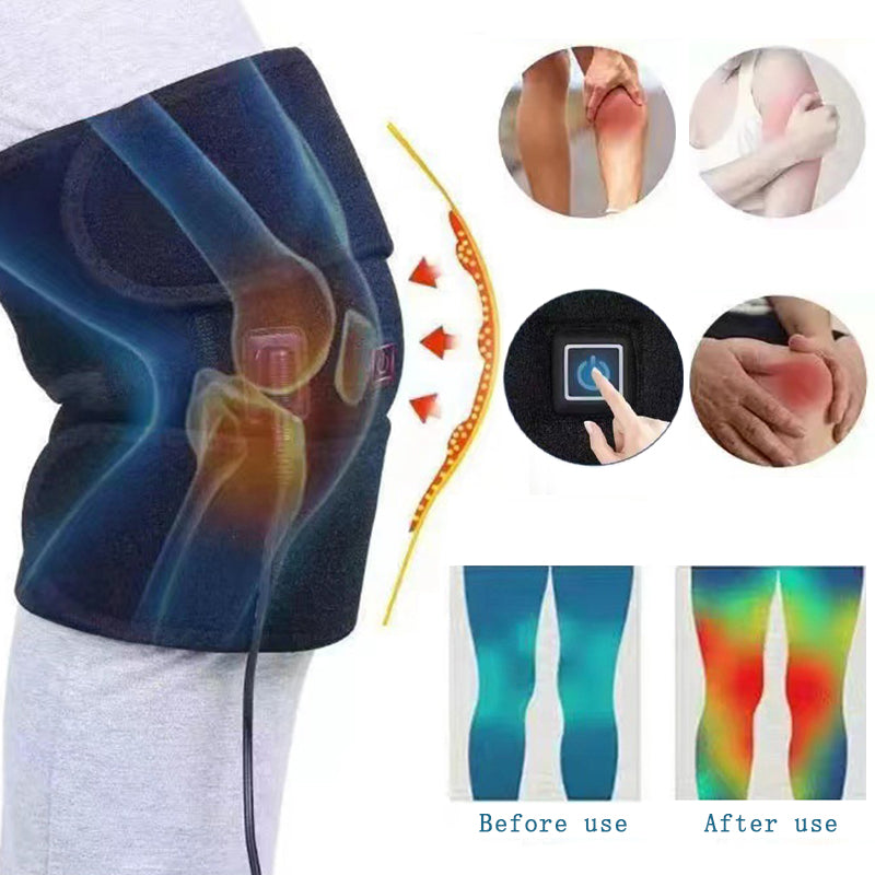 Premium Electric Heating Knee Protection – Adjustable Knee Joint Care Tool with 3 Temperature Levels and One-Click Control 