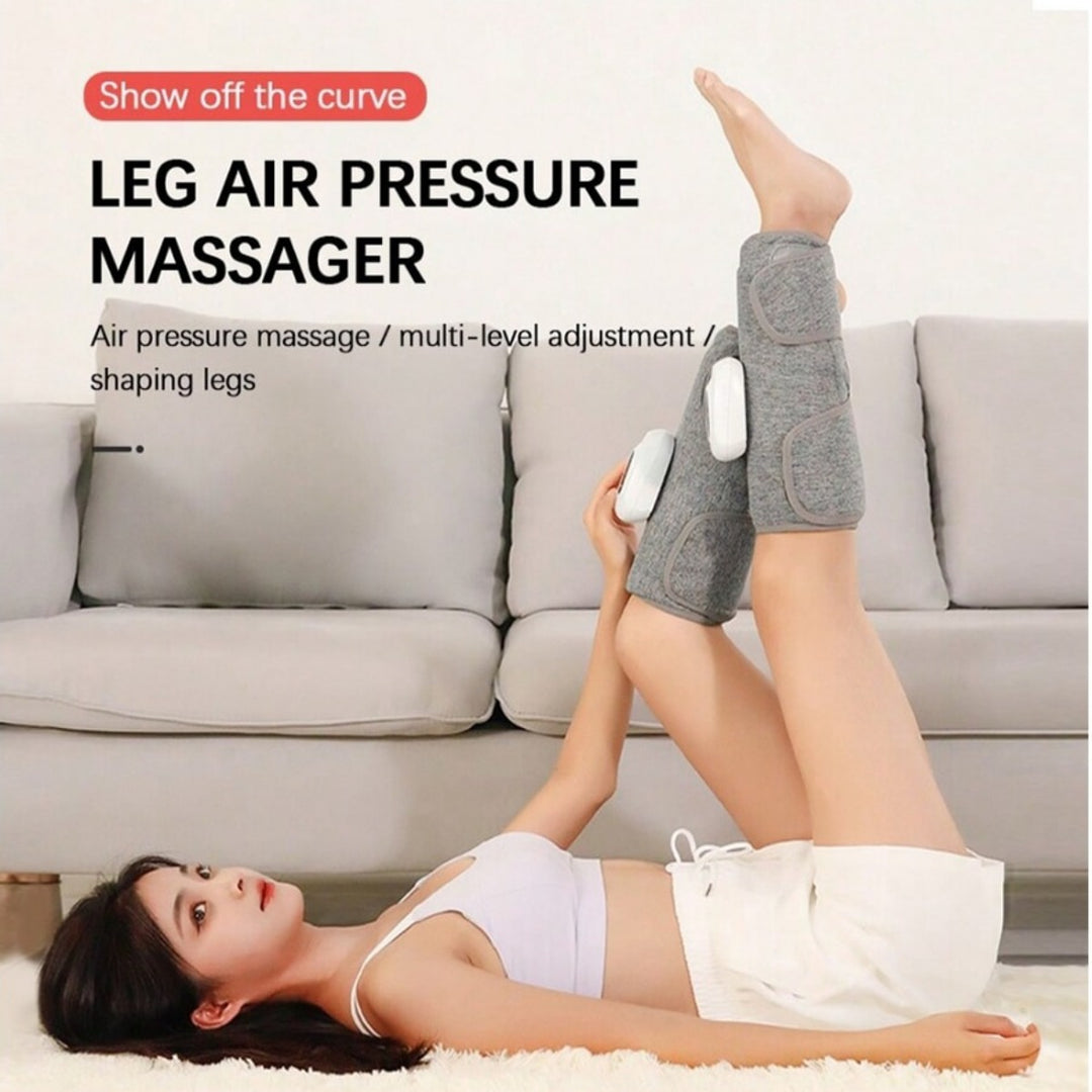 Premium Electric Leg Massager - Wireless, Rechargeable Air Compression Calf Massage for Muscle Relief & Relaxation | Health 