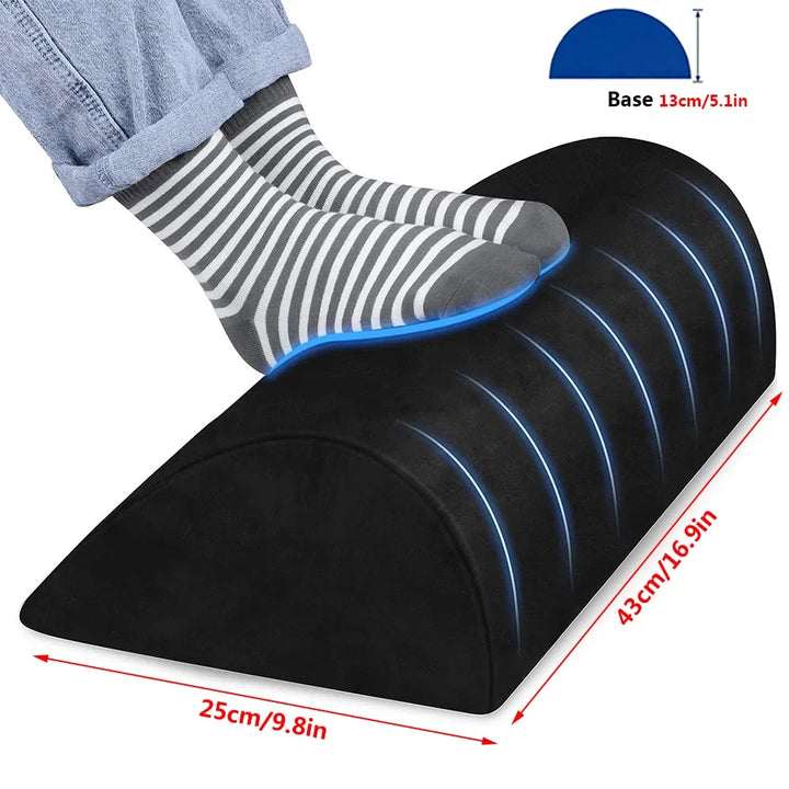 Premium Ergonomic Foot Rest for Under Desk, Office Foot Stool for Comfort and Support, Anti-Slip Footrest Pillow for Work, 