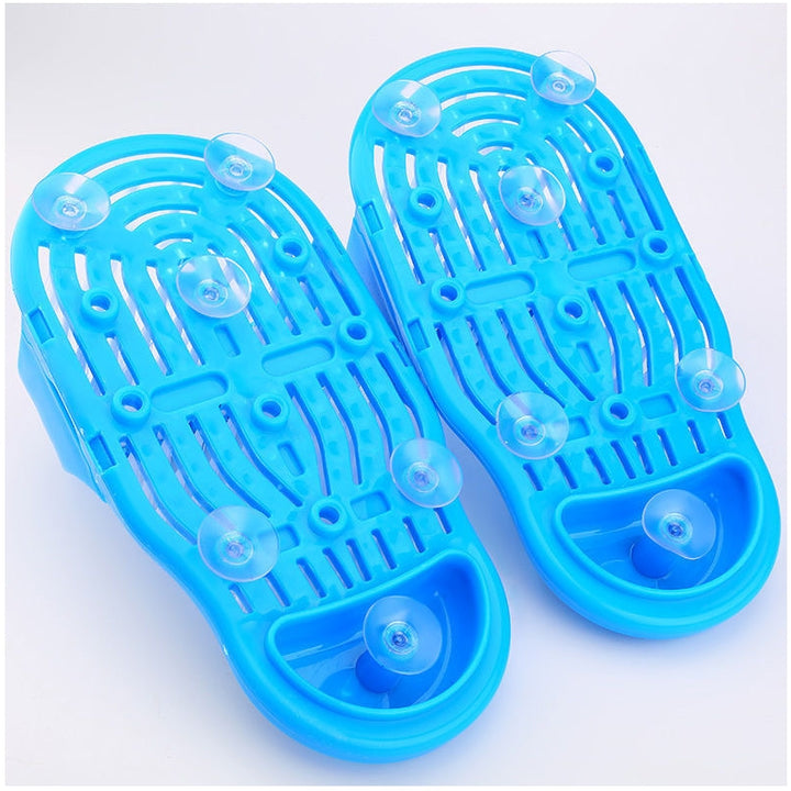 Premium Shower Foot Scrubber Massager – Exfoliating Cleaner Brush for Dead Skin Removal, Foot Spa Slipper, Sand Stone Foot 