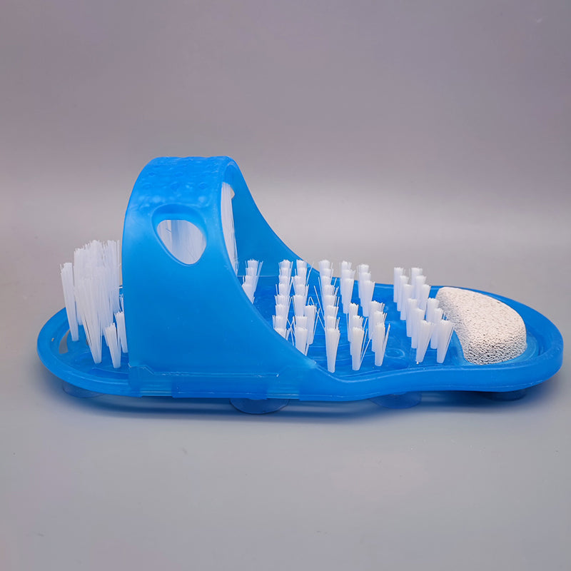 Premium Shower Foot Scrubber Massager – Exfoliating Cleaner Brush for Dead Skin Removal, Foot Spa Slipper, Sand Stone Foot 