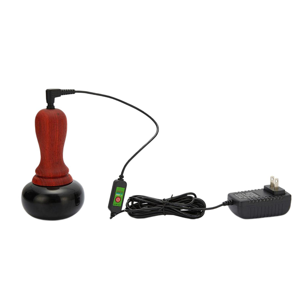 Premium Hot Stone Electric Gua Sha Massager for Skin Lift & Muscle Relaxation – Natural Bianstone, 5 Temperature Settings, 