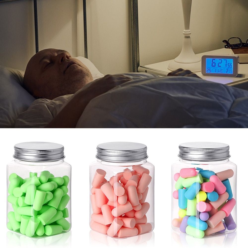 Premium Noise Reduction Earplugs - 10/24/60pcs Comfortable Soft Foam Ear Plugs for Sleep, Anti-Noise Ear Protector, Effective