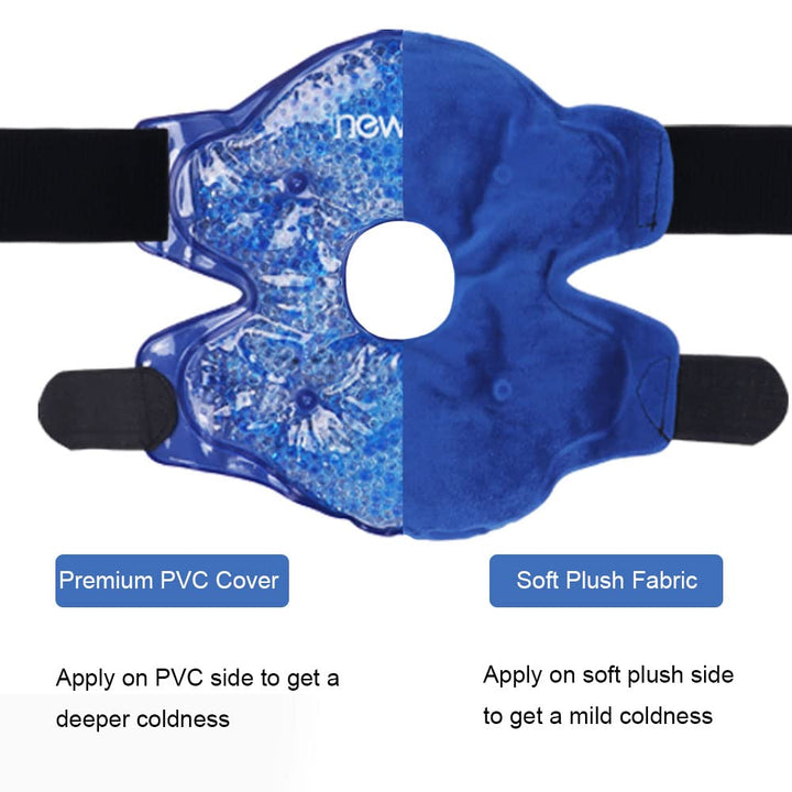 Premium Reusable Knee Ice Pack Wrap for Pain Relief, Sports Injuries, Flexible Hot Cold Therapy, Post-Surgery Recovery, 