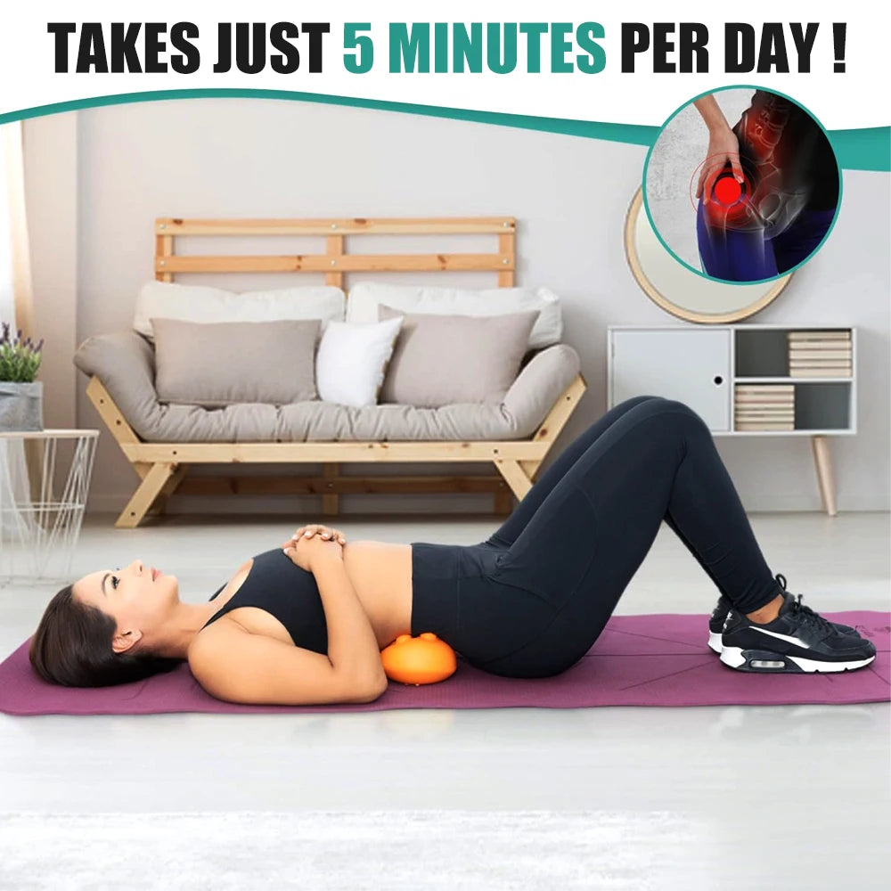 High Quality Sciatica Massager Deep Tissue Tool for Lower Back & Butt - 14 Trigger Points Myofascial Release for Hip, 