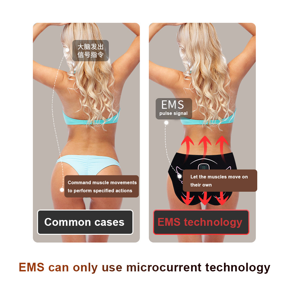 Premium EMS Hip Trainer with Remote Control | 10 Modes & 30 Intensity Levels for Buttocks Toning and Muscle Stimulation | USB