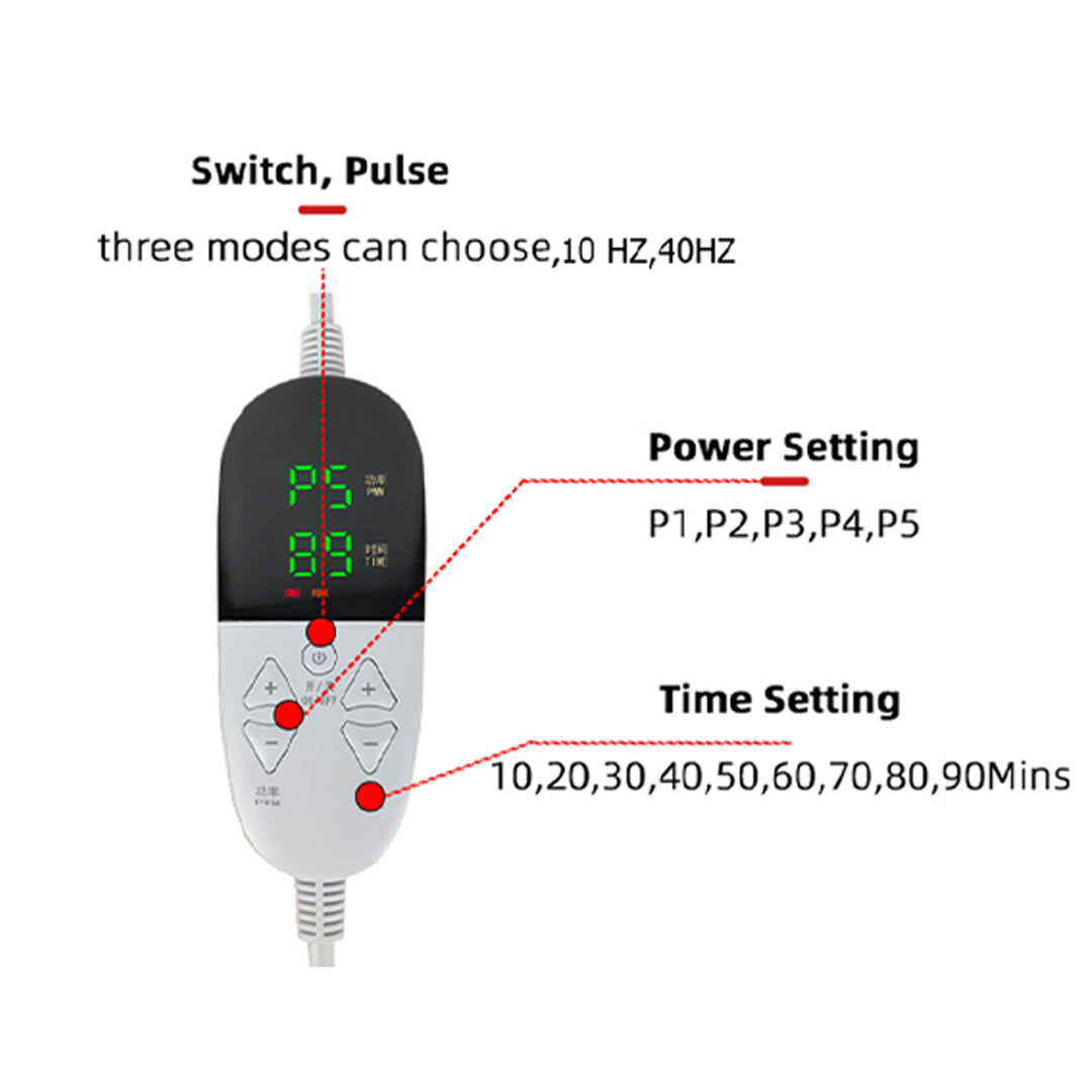 Premium Red & Infrared Therapy Belt - Pain Relief & Slimming LED Pad for Body & Muscle Recovery - StrengthXPhysiotherapy