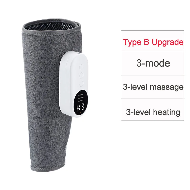 Premium Electric Leg Massager - 360° Air Compression Calf & Thigh Massager with Heat, Three Massage Modes, and Long-Lasting 
