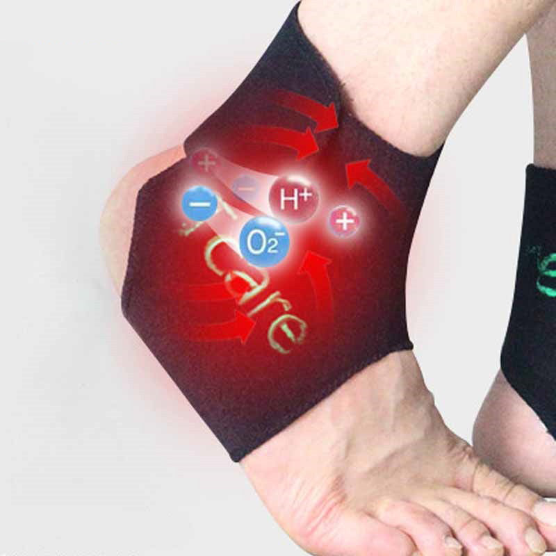 Premium Magnetic Therapy Ankle Brace with Tourmaline, Self-Heating Far Infrared Support, Adjustable Compression, Foot