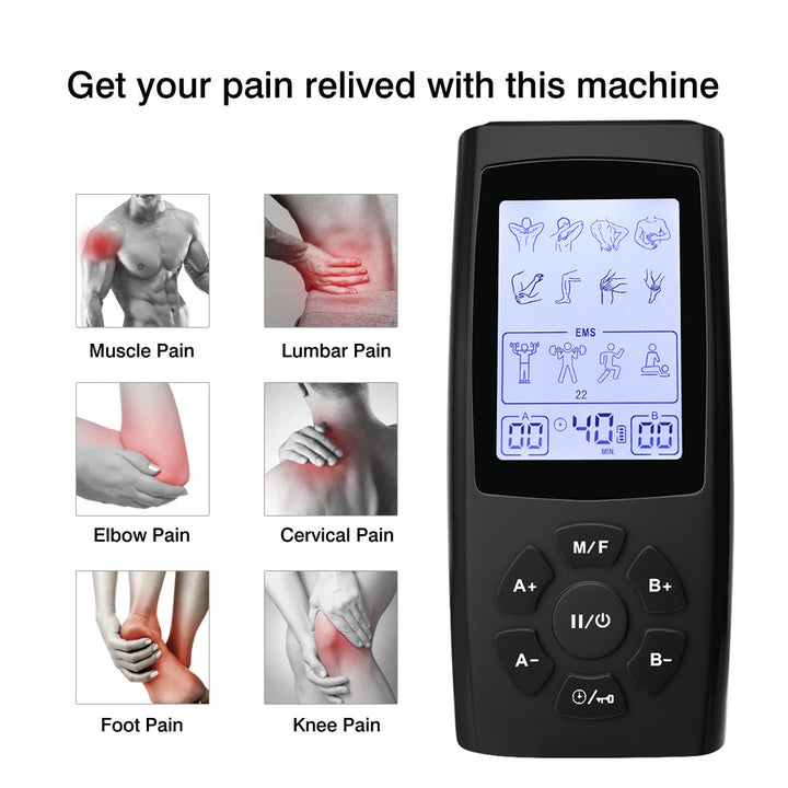 Premium Adjustable Electric Muscle Massager - Slimming Machine with 24 Modes, Rechargeable Design, and Intensity Control for 