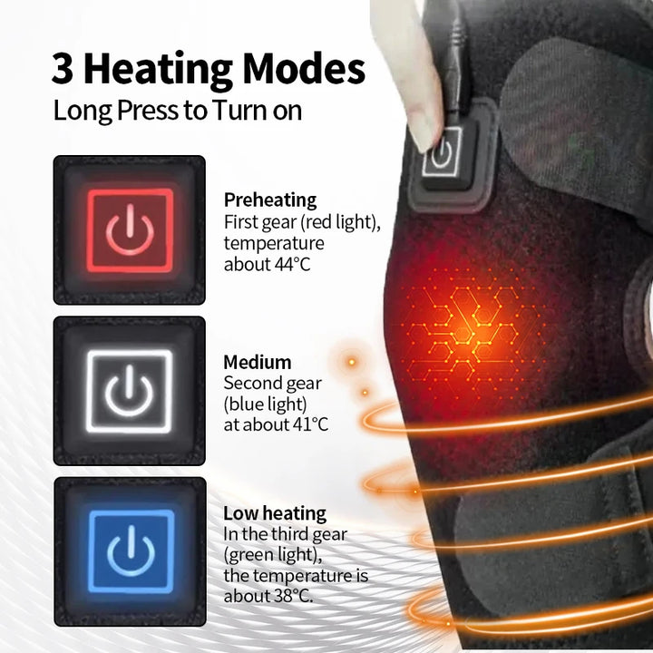 Premium USB Elbow Heating Pad for Arthritis Pain Relief - Thermal Therapy Massager with Adjustable Temperature (40-50°C) for 