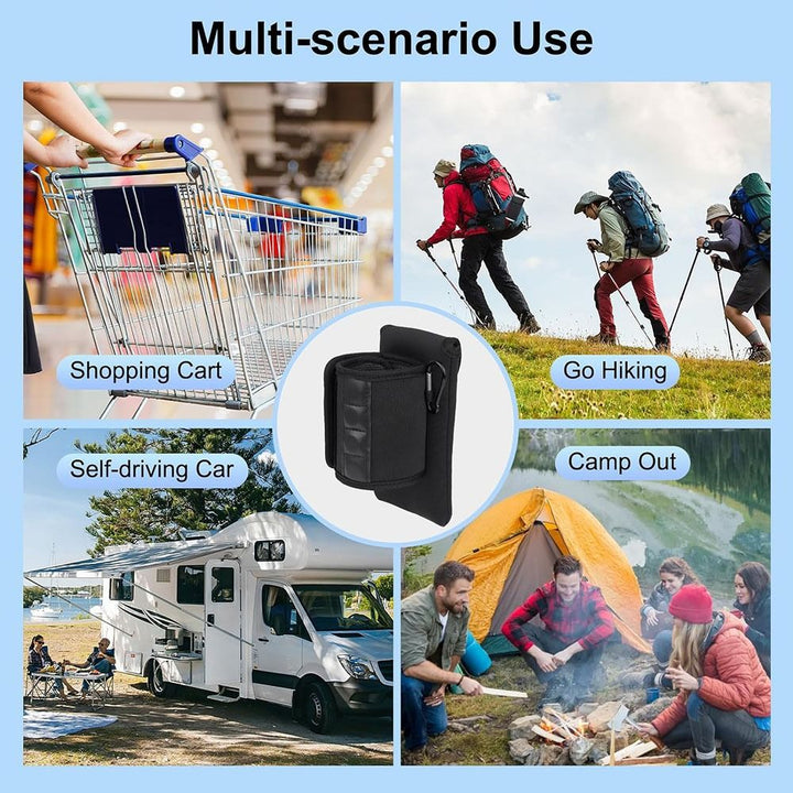 Premium Gym Magnetic Phone Bag – Anti-Slip Sleeve Pouch for 18-40 oz Water Bottle with Pockets for Keys, Cards, Headphones