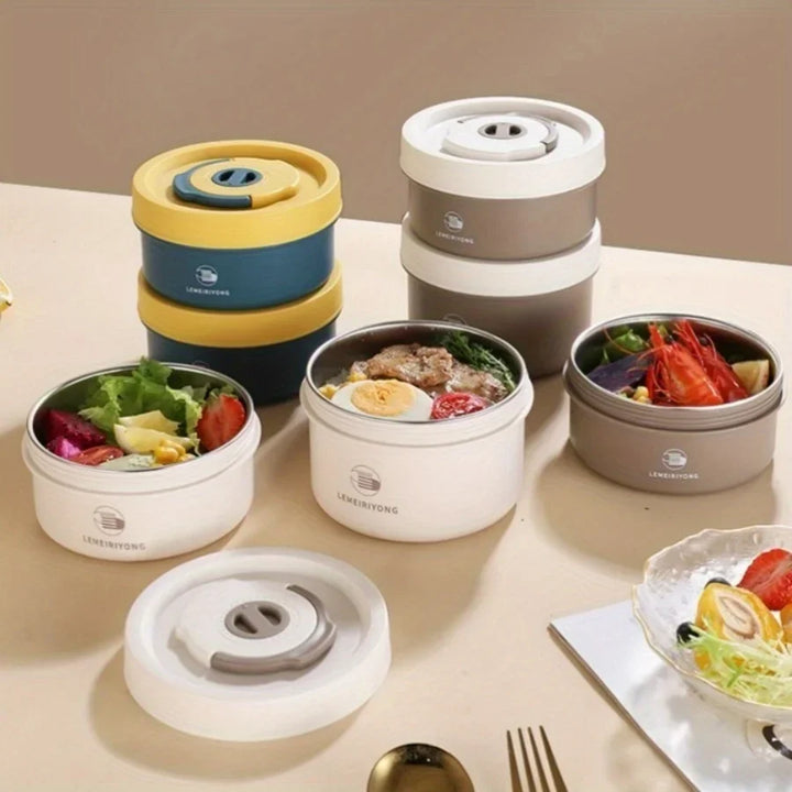 Premium Insulated 304 Stainless Steel Lunch Box – Multi-Layer Design, Microwave Safe, Durable, Leak-Proof, Perfect for On-the